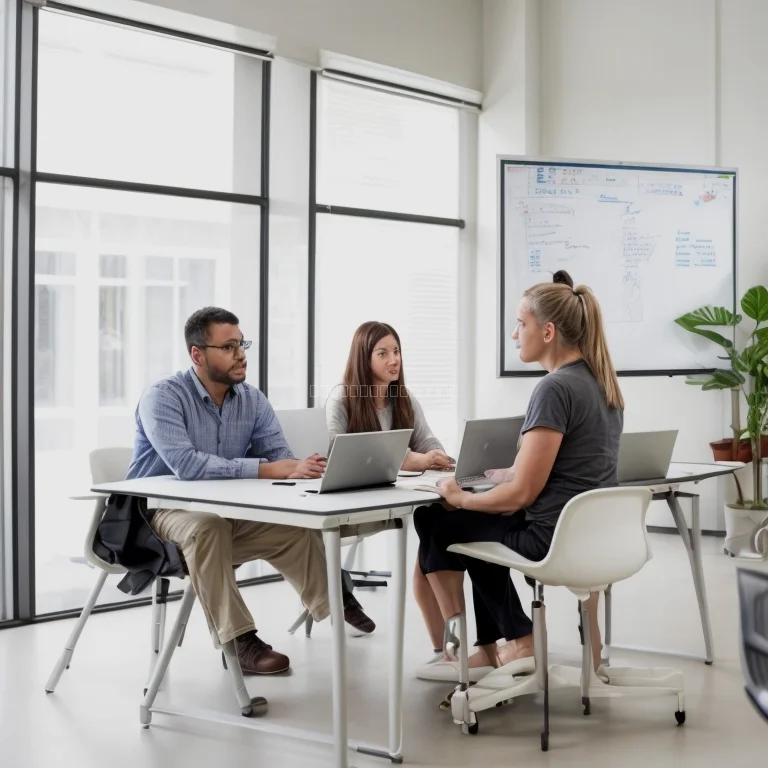 instructor demonstrating spreadsheet techniques